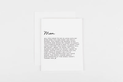 Letter to Mom Greeting Card - Edition 2