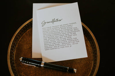 Letter to Grandfather Greeting Card