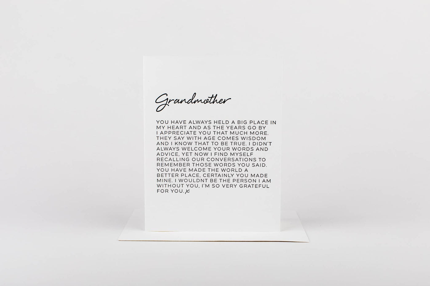 Letter to Grandmother Greeting Card