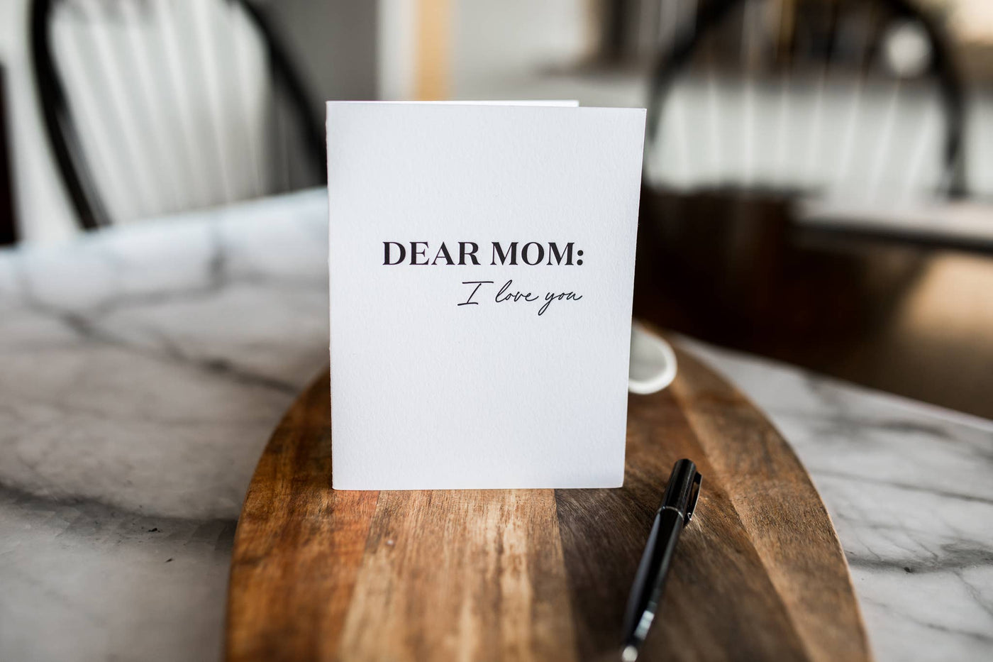 Dear Mom: I love You - Greeting Card